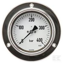 Manometras Ø100, 0–60 bar, 1/2", montuojamas į panelę MA10060P08SS