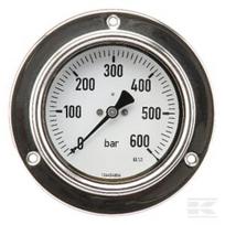 Manometras Ø100, 0–600 bar, 1/2", montuojamas į panelę MA100600P08SSGF