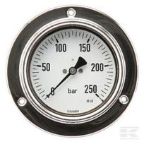 Manometras Ø100, 0–250 bar, 1/2", montuojamas į panelę MA100250P08SSGF