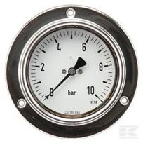 Manometras Ø100, 0–60 bar, 1/2", montuojamas į panelę MA10060P08SSGF