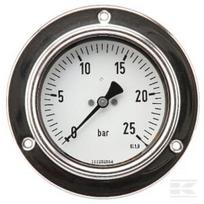 Manometras Ø100, 0–25 bar, 1/2", montuojamas į panelę MA10025P08SSGF