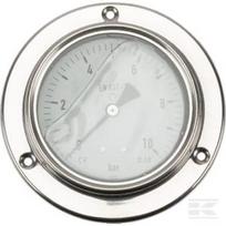 Manometras Ø100, 0–10 bar, 1/2", skydelio montavimas MA10010P08SSGF
