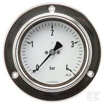 Manometras Ø100, 0–4 bar, 1/2", montuojamas į panelę MA1004P08SSGF
