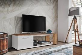 TV spintelė ASM Maze I, balta/ruda