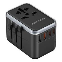 Vention 65W GaN Travel Adapter and Charger 2x USB-A 2x USB-C