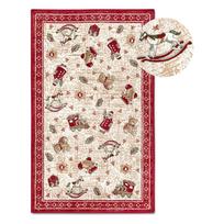 Iš medvilnės mišinio kilimas raudonos spalvos su Kalėdų motyvu 50x80 cm Toy's Delight Red Christmas – Villeroy&Boch