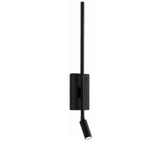 LED sieninis šviestuvas TORCH LED/6W/230V + LED/3W juodas