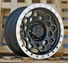 Ratlankis RACINGLINE JT240 R17x8.5 6x139.7 ET 0 CB 110.1 (Black Matt Polished Lip)