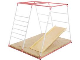 Daugiafunkcis sporto kompleksas vaikams Sanro R-Startas LIUKS-new baltas-rožinis 00666, iki 90kg