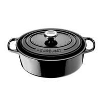 Ovalus emaliuoto ketaus puodas 27 cm, 4,1 l., juodas Le Creuset 21178271402430