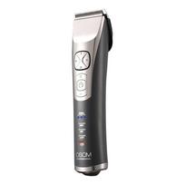 Profesionali plaukų kirpimo mašinėlė OSOM Professional Hair Clipper P9 OSOMHCP9, ličio jonų baterija, 100-240V, 50/60 Hz, pilka