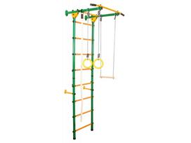 Sporto kompleksas (gimnastikos sienelė) JUNIOR ATLET LIGHT, žalia-geltona, 220x55cm