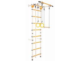 Sporto kompleksas (gimnastikos sienelė) JUNIOR ATLET LIGHT, balta-geltona, 220x55cm