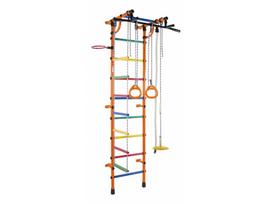 Sporto kompleksas (gimnastikos sienelė) RAINBOW oranžinė-vaivorykštė, 230x52,5cm