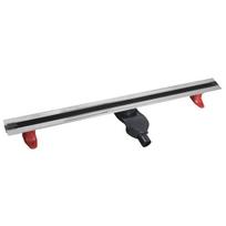 Dušo latakas POLYSAN SLIM SPRING BLACK SV120B, 250-1200 mm su juodomis grotelėmis