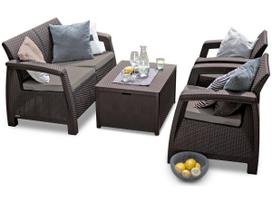 Baldų komplektas CORFU BOX SET brown