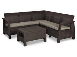 Baldų komplektas CORFU RELAX SET brown