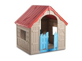 Vaikų namelis FOLDABLE PLAYHOUSE red/beige/blue