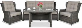 Baldų komplektas TRIVENTO DINING 3 dark grey