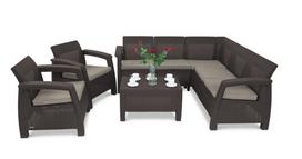 Baldų komplektas Corfu Relax duo Brown