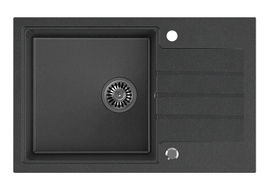 Virtuvinė plautuvė Quadron PETER 111 HCQP7850CZK, juoda