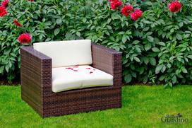 Pintas fotelis ARMCHAIR Tamsiai rudas