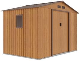 Metalinis įrankių namelis HUDSON 9x6 Oak Brown