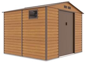 Metalinis įrankių namelis MONTREAL 9x8 Oak Brown