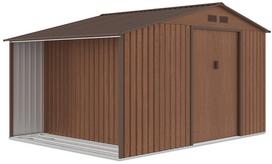 Metalinis įrankių namelis MADISON 11x8 Walnut