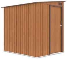 Metalinis įrankių namelis JASPER 5x6 Oak Brown
