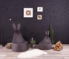 Qubo™ Baby Rabbit [VELVET-14] FIT sėdmaišis
