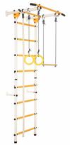Sporto kompleksas (gimnastikos sienelė) JUNIOR ATLET LIGHT, balta-geltona, 220x55cm