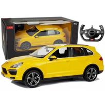 Pultu valdomas automobilis Porsche Cayenne Rastar 1:14, geltonos spalvos