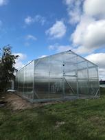 Šlaitinis šiltnamis DELUXE 4x8m su 4mm danga