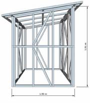 Sandėliukas (Konstrukcija) 1.5 x 2 m