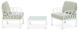Moduliniai balkono baldai Novussi GARDA 2+1 White