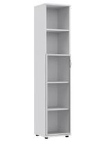 Spinta biurui su vitrina S15 Balta