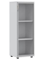 Spinta biurams su vitrina S42 White