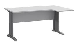 Kampinis stalas su metalinėmis kojelėmis S75 White