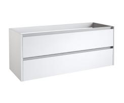 Apatinė spintelė po dvigubu praustuvu Kame City BUD/12-3DR/D1P1, Balta blizgi, 120 cm