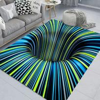 Modernus 3D kilimas su optine iliuzija VISUAL SWIRL 40x60