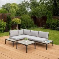 Lauko baldai FREMONT Light Grey - kampas terasai
