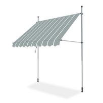 Markizė balkonui ESY 250x130cm pilkai/balta