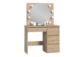 Kosmetinis staliukas Beta Diamond 8 Led Sonoma