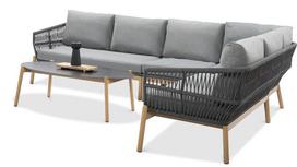 Lauko baldai kampas PARIS CAFFE Grey - AVRAHOME