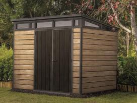 Keter Signature Pent 9x7 Ashwood sandėliukas įrankiams (6 m2)