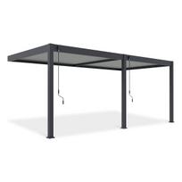 Pergola ELEGANCE WALL 3x6 Anthracite/Light Grey - Gutroof