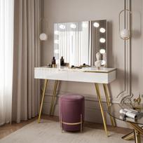 Kosmetinis staliukas AURA-S Elite White (Blizgus)