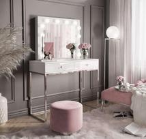 Kosmetinis staliukas BLANK Glamour+ White