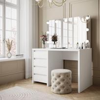 Kosmetinis staliukas LUXURY White